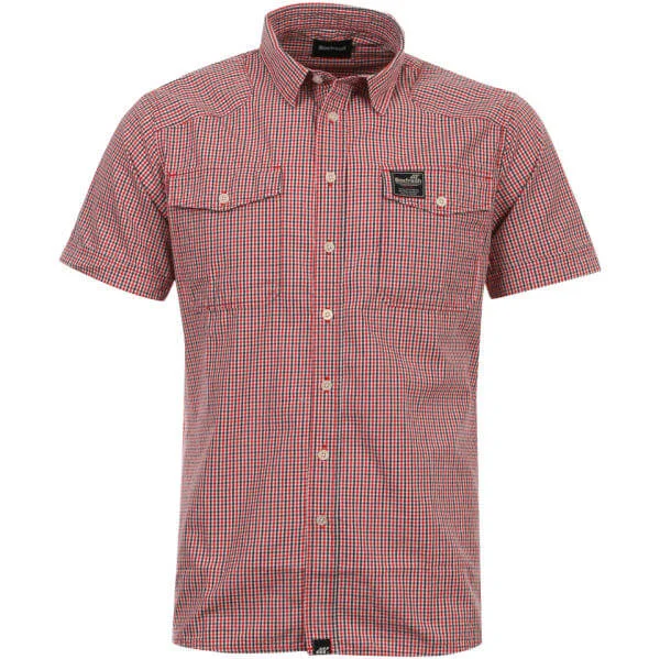 Boxfresh Men's Caerellius Short Sleeved Shirt - White - S - Red Image 1