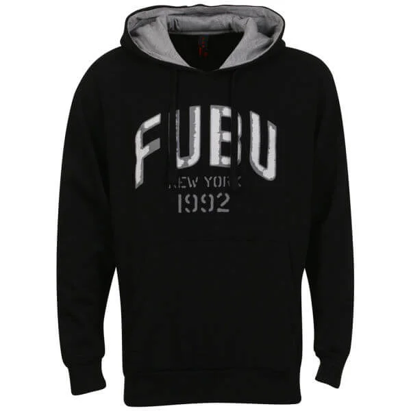 FUBU Men's 1992 New York Hoody - Black - S - Black Image 1