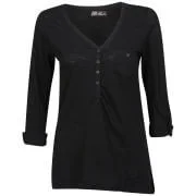 Brave Soul Women's Laila Button Top - Black - S - Black Image 1