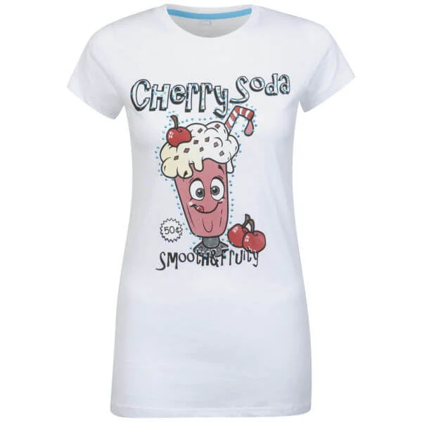 Brave Soul Women's Shake T-Shirt - White/Hawaii Blue - S - White Image 1