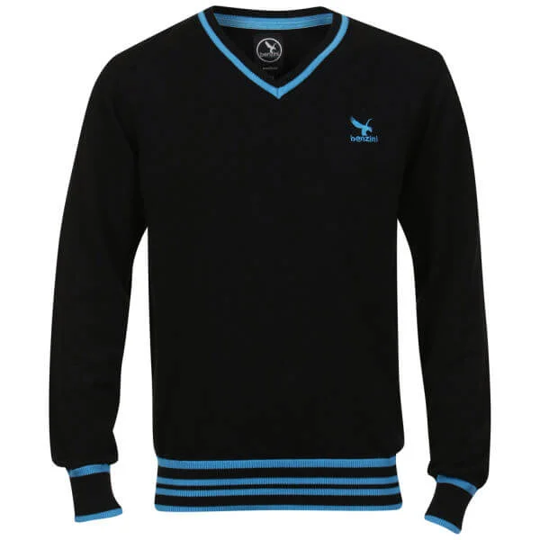 Benzini Men's Penn V-Neck Knit - Black - S - Black Image 1