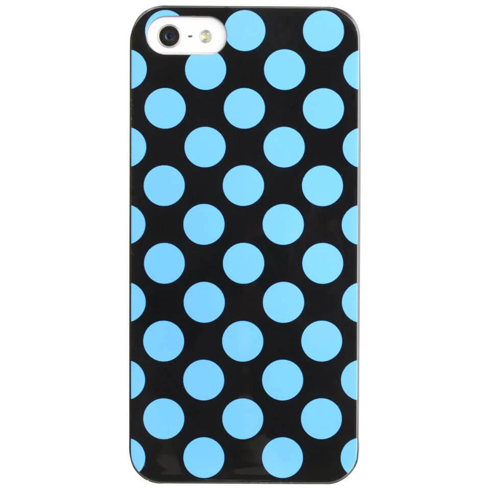 Cygnett Polkadot Case for iPhone 5 - Black / Blue Image 1