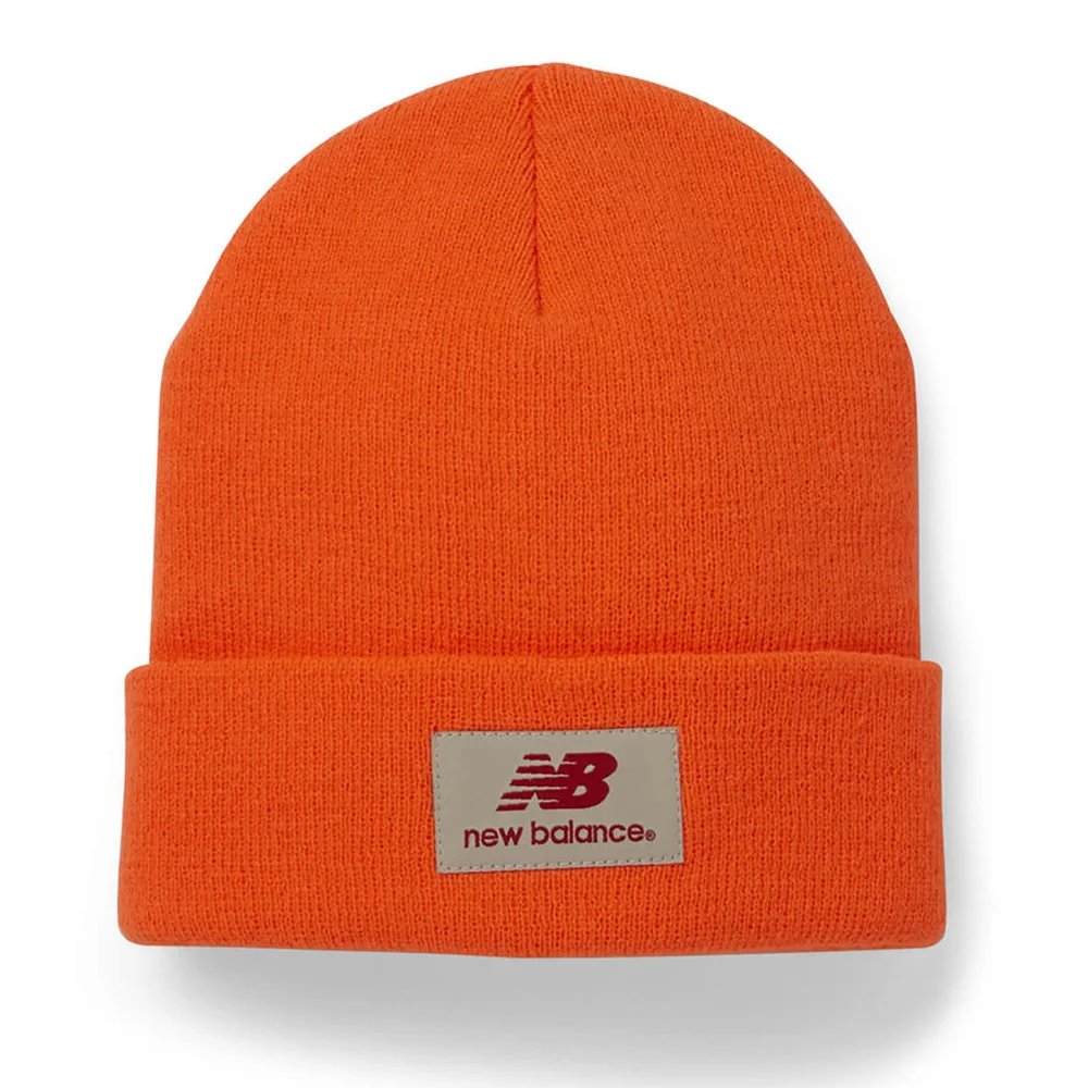 New Balance Unisex Troy Beanie - Acrylic Fluo Orange Image 1