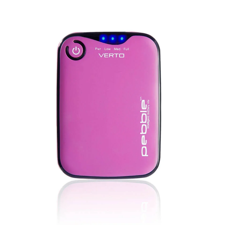 Veho Pebble Verto Portable Battery Back Up Power, 3700mah - Pink Image 1