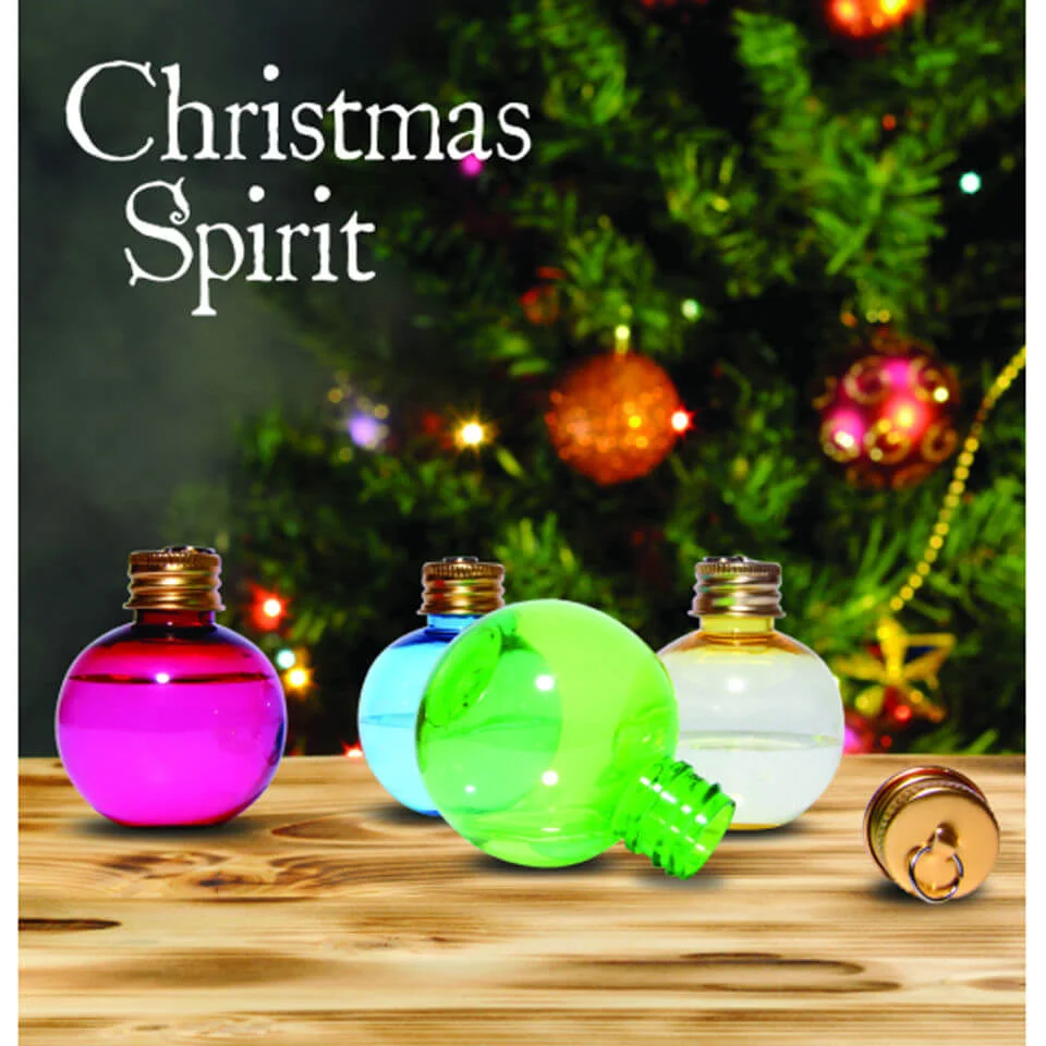 Christmas Spirit Flask Tree Decorations - Set of 6 Image 1