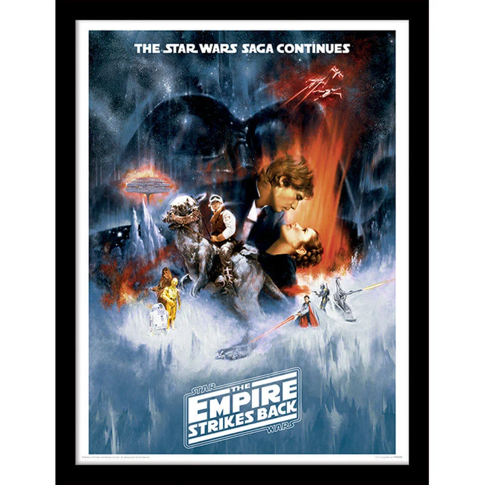 Star Wars The Empire Strikes Back - One Sheet - Framed 30x40cm Print Image 1