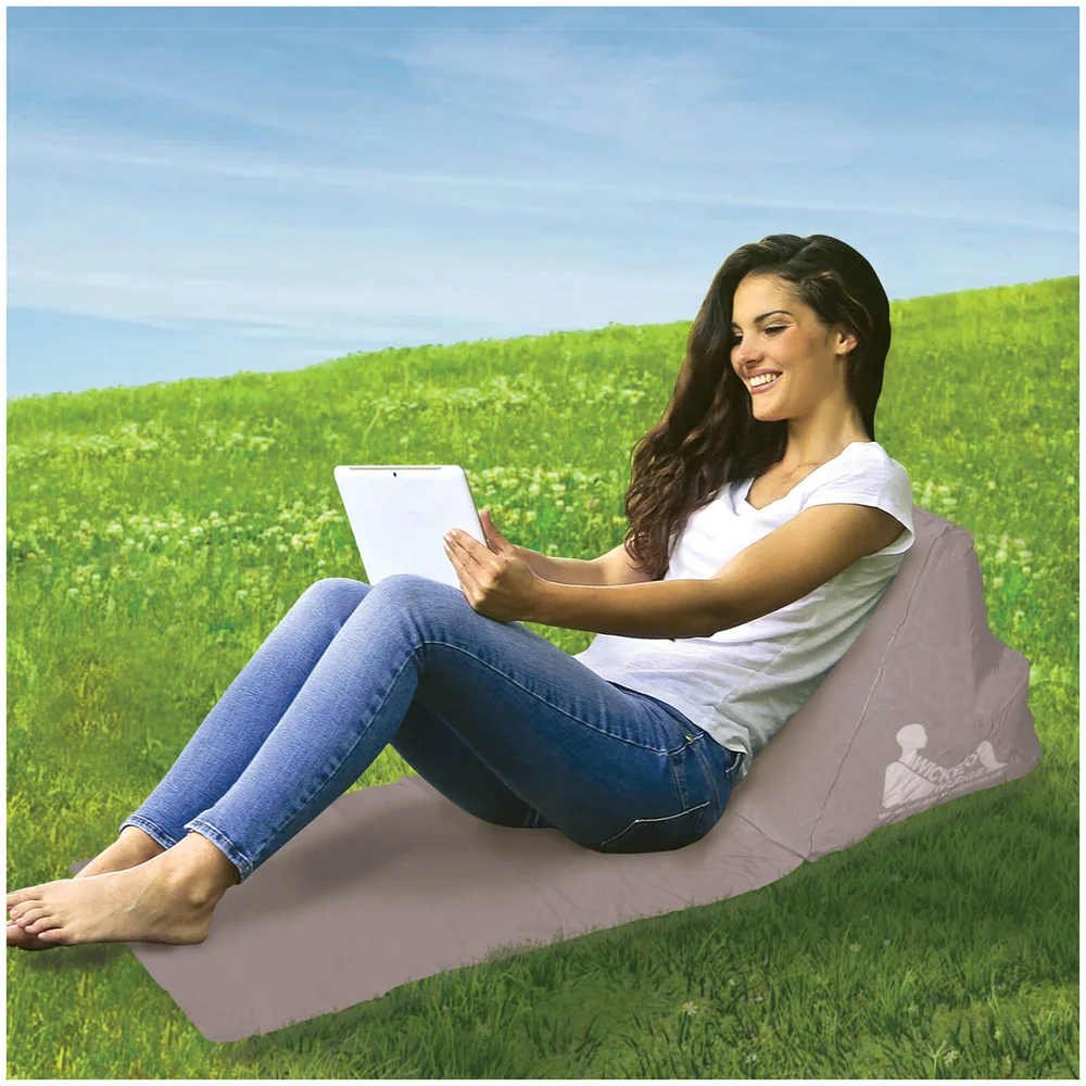 Escape Wicked Wedge Inflatable Lounger (Single) - Grey Image 1