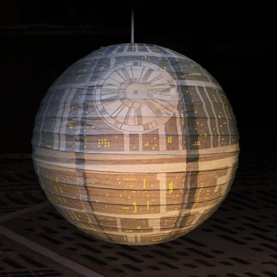 Star Wars Death Star Paper Lightshade Image 1