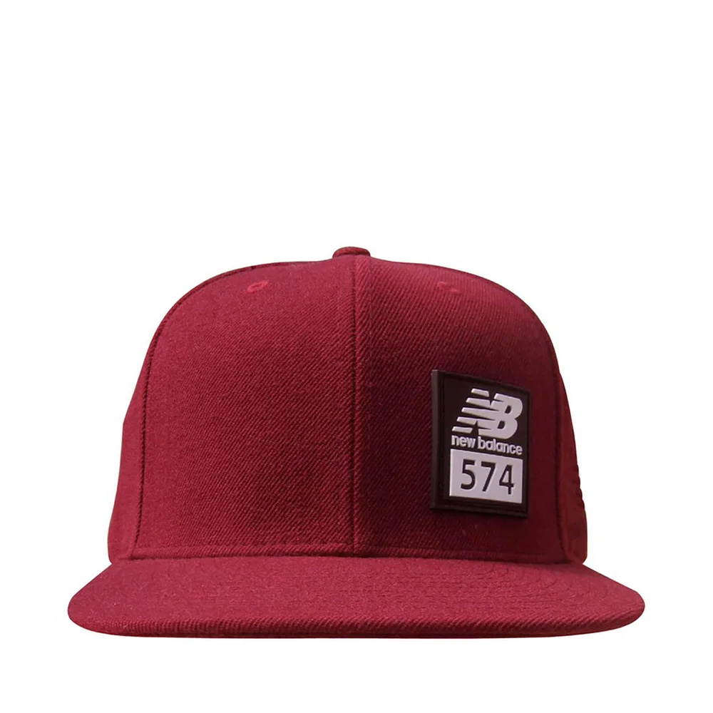 New Balance Men's 574 Cap - Burgundy Image 1