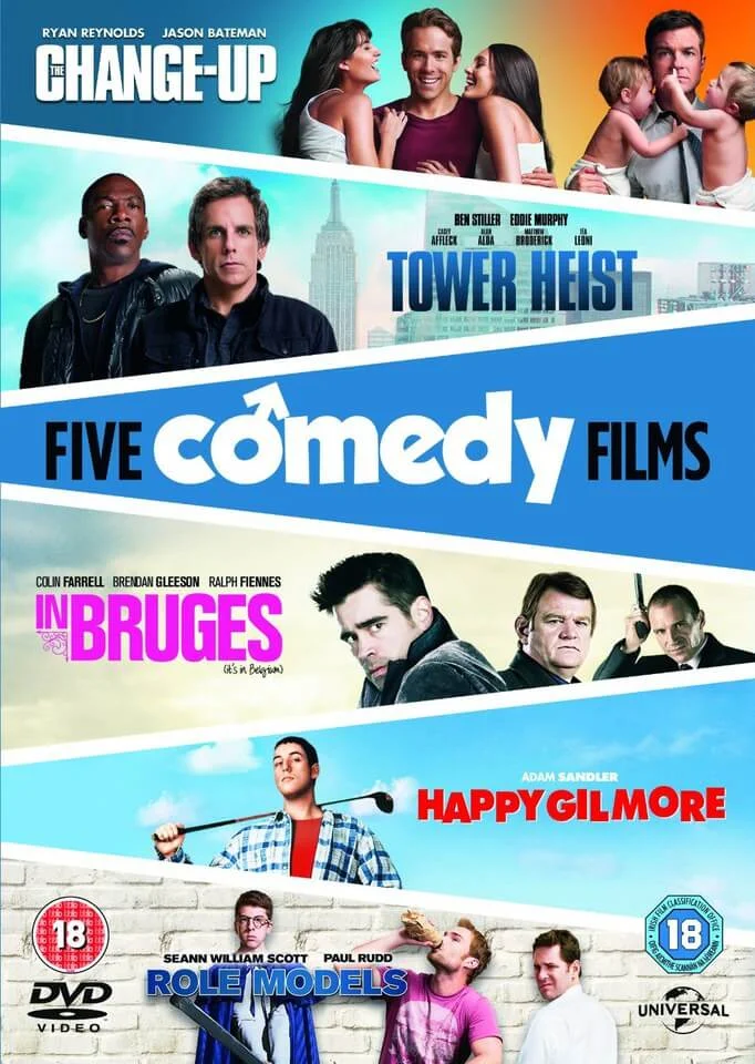 The Change-Up/ Tower Heist/ Happy Gilmore/ In Bruges/ Role Models Image 1