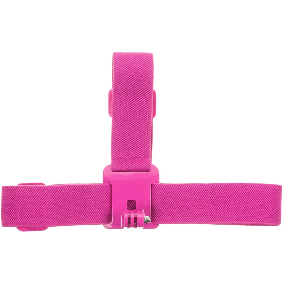 Kitvision Head Strap Mount for Action Cameras (GoPro, Kitvision: Edge H10, Splash, Esc 5 & Esc 5W) - Pink Image 1