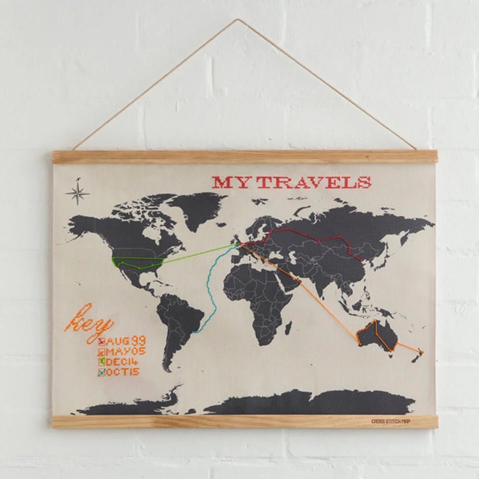 Cross Stitch Map Image 1