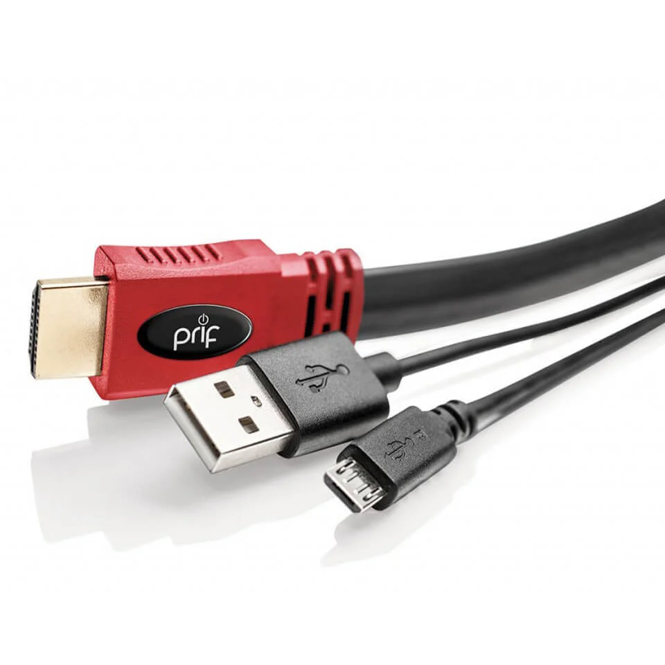 Prif Cable Pack Includes HDMI and Play & Charge Image 1