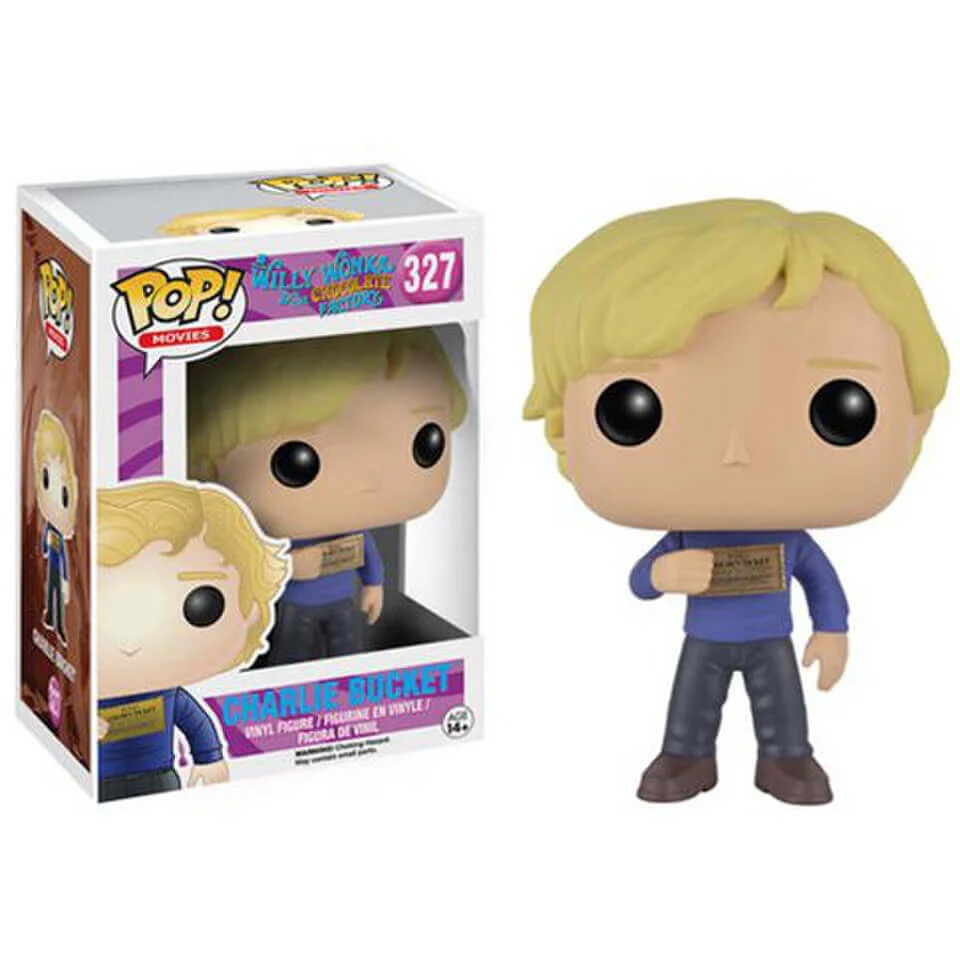 Willy Wonka and the Chocolate Factory Charlie Bucket Pop! Vinyl Figure Image 1