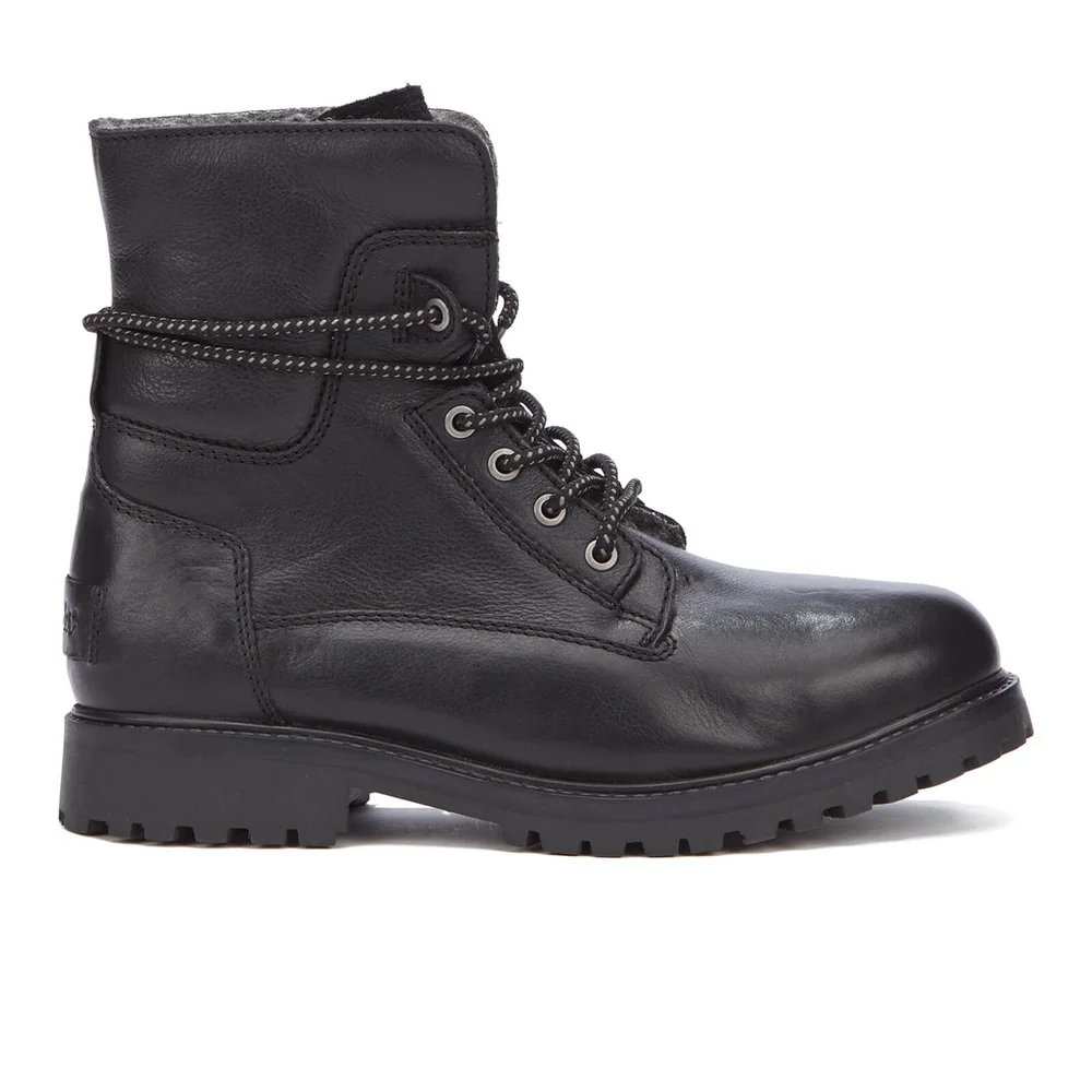 Wrangler Men's Aviator Roll Down Lace Up Boots - Black - UK 6 - Black Image 1