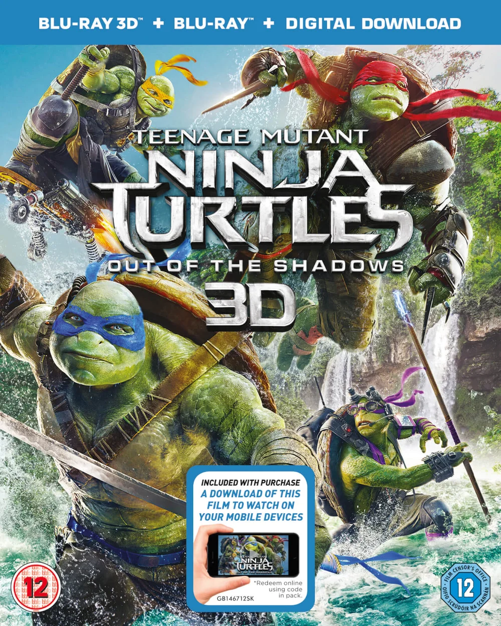 Teenage Mutant Ninja Turtles: Out Of The Shadows 3D (Includes 2D Version) Image 1