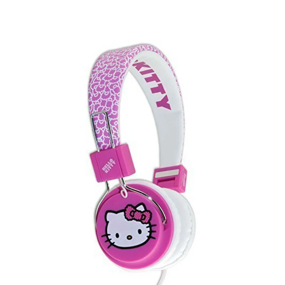 Hello Kitty Folding On-Ear Headphones - Fuzzy Bow Image 1
