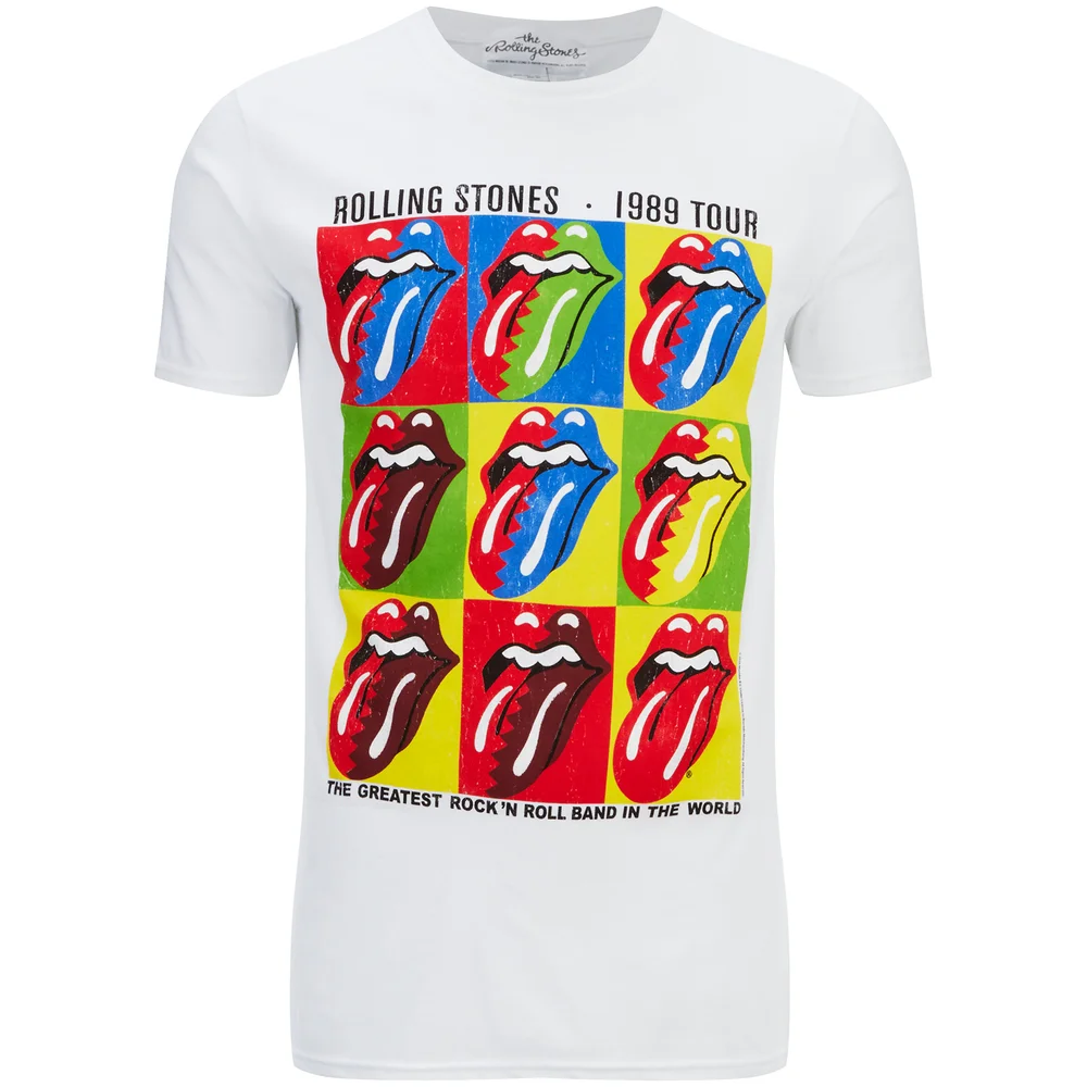 Rolling Stones Men's Forty Licks 1989 Tour T-Shirt - White - S - White Image 1
