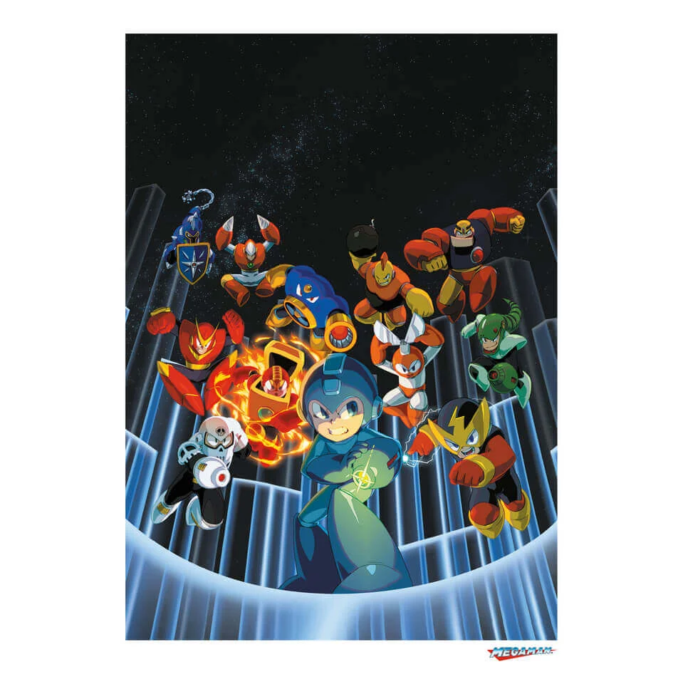 Mega Man Limited Edition Giclee Art Print - Timed Sale Image 1
