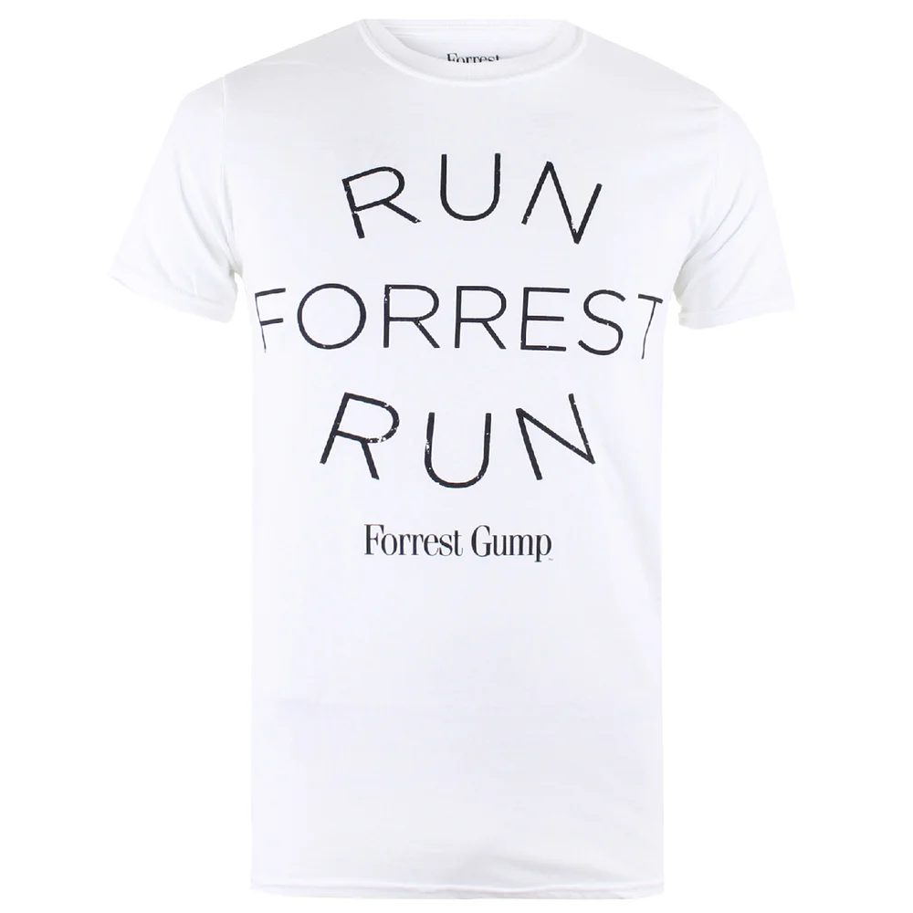 Forrest Gump Men's Run Forrest T-Shirt - White - S Image 1