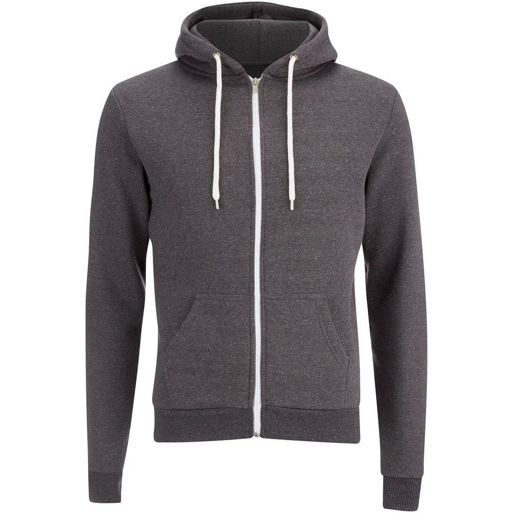 Soul Star Men's Berkley Zip Through Hoody - Charcoal - S - Grey Image 1