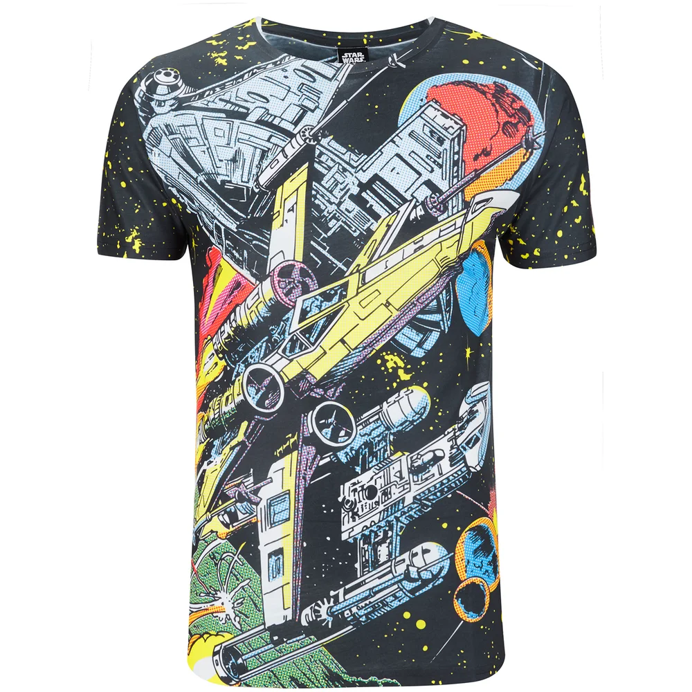 Star Wars Men's Comic Battle T-Shirt - White - S - White Image 1