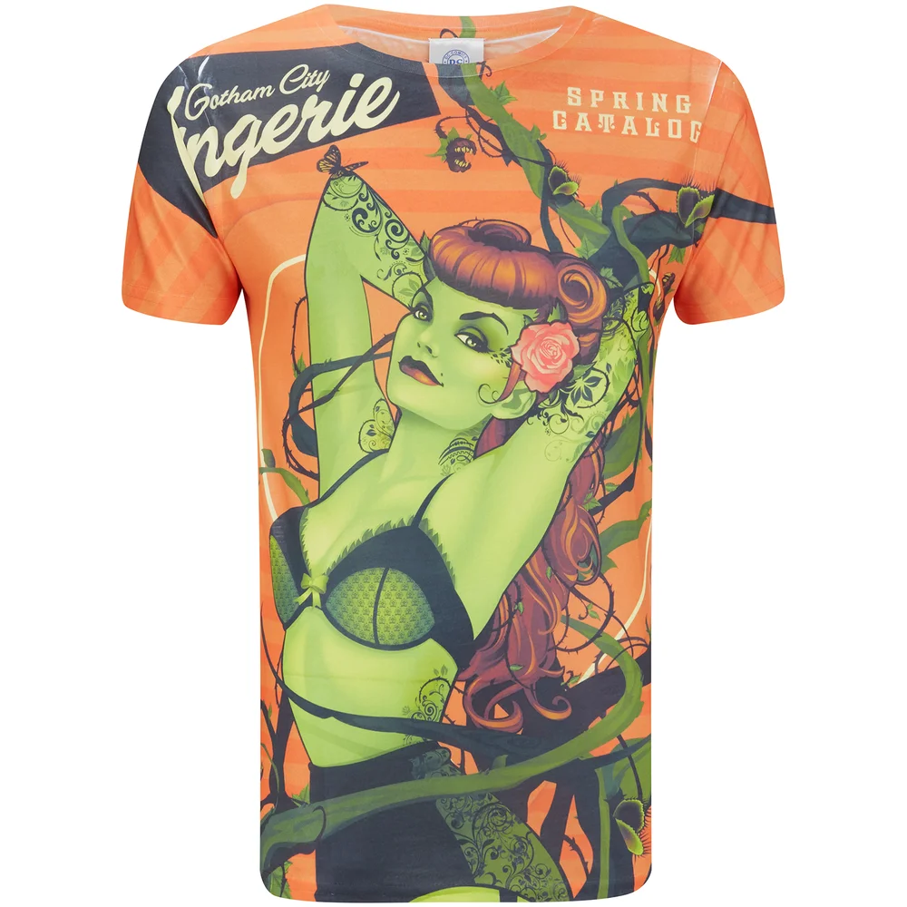 DC Comics Men's Bombshell Poison Ivy T-Shirt - Red - S Image 1