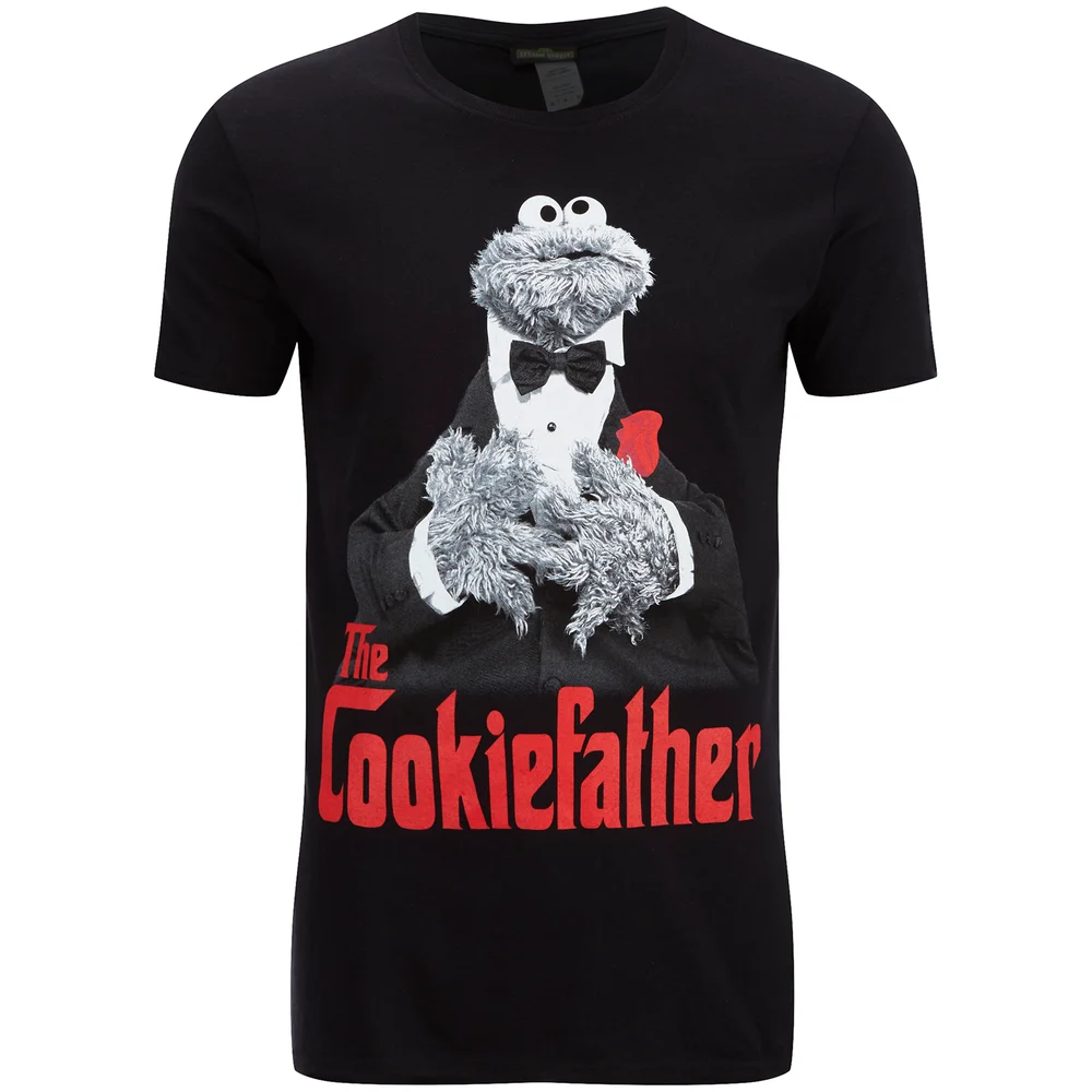 Cookie Monster Men's Cookiefather T-Shirt - Black - S - Black Image 1