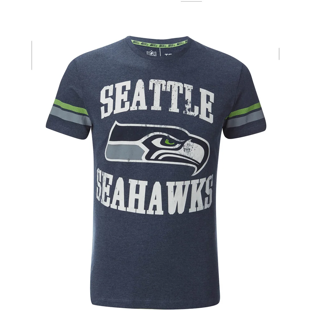 NFL Men's Seattle Seahawks Logo T-Shirt - Navy - S - Navy Image 1