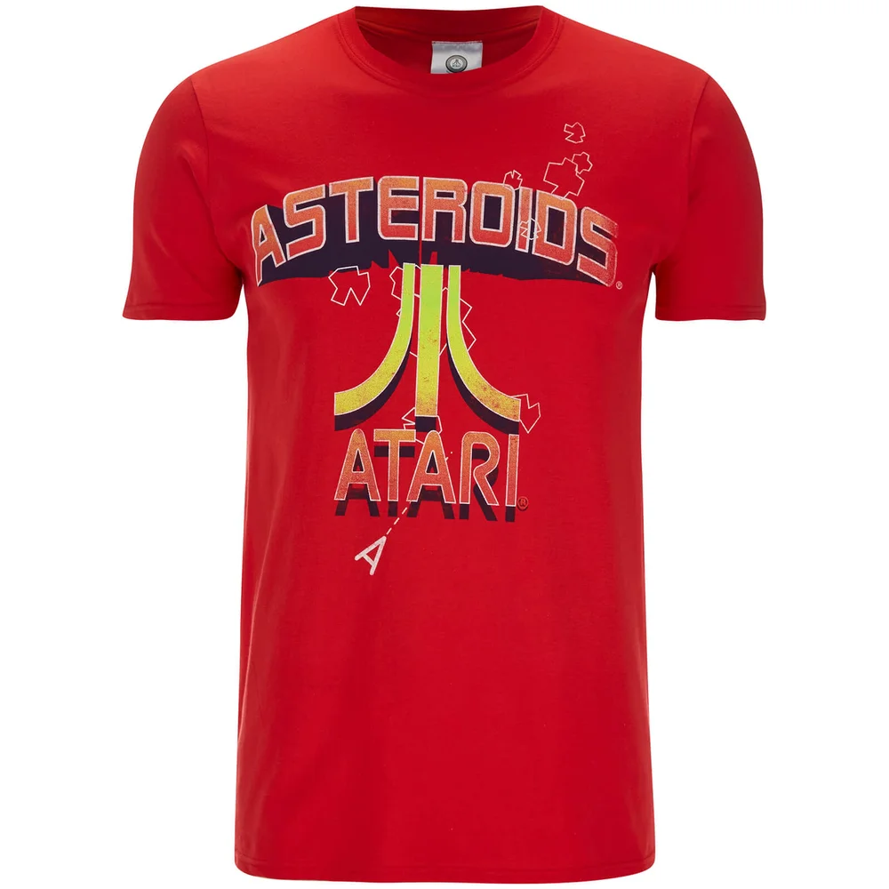 Atari Men's Asteroids Atari Vintage Logo T-Shirt - Red - S Image 1