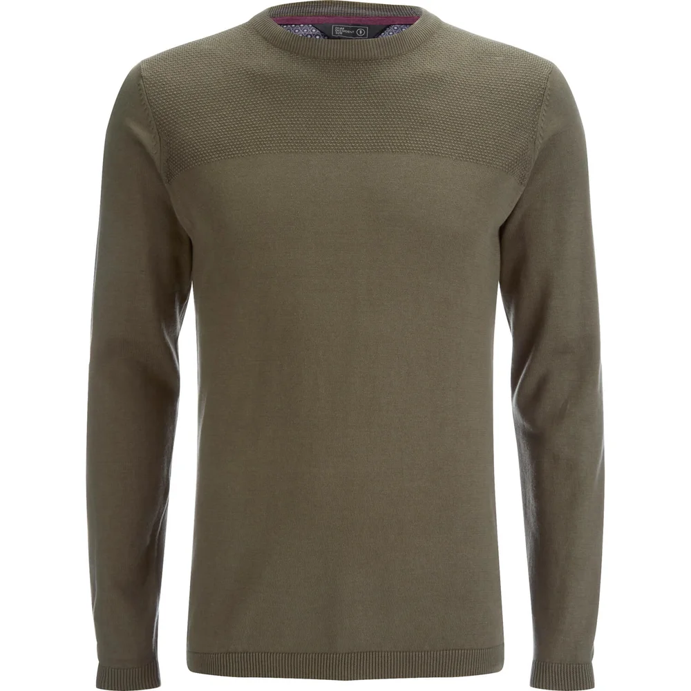 Dissident Men's Stelios Crew Neck Jumper - Amazon Khaki - S - Green Image 1