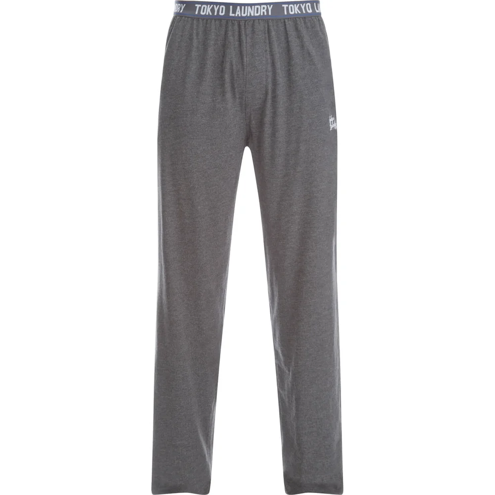 Tokyo Laundry Men's Corsham Jersey Lounge Pants - Charcoal Marl - S - Grey Image 1