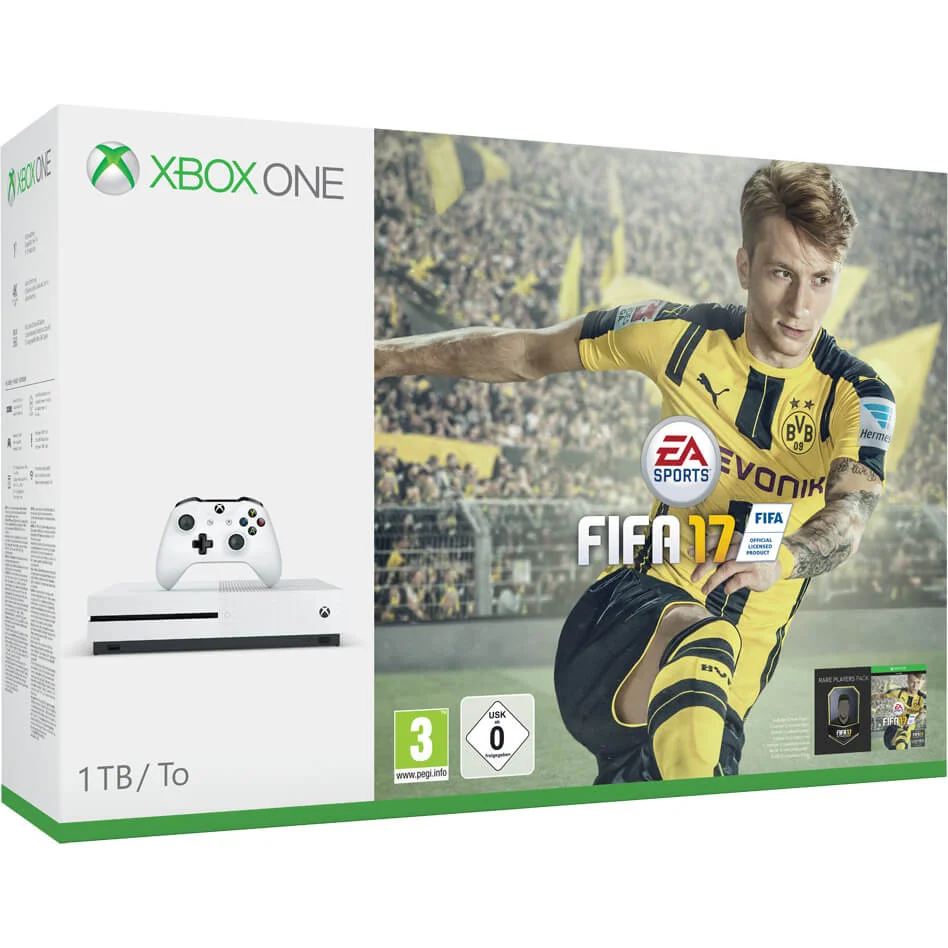 Xbox One S 1TB Console - Includes FIFA 17 Image 1