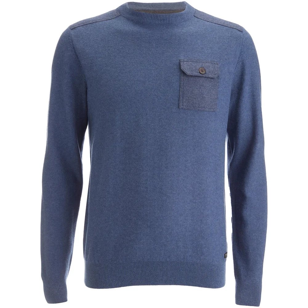 Threadbare Men's Karlson Crew Neck Jumper - Denim Marl - S - Blue Image 1