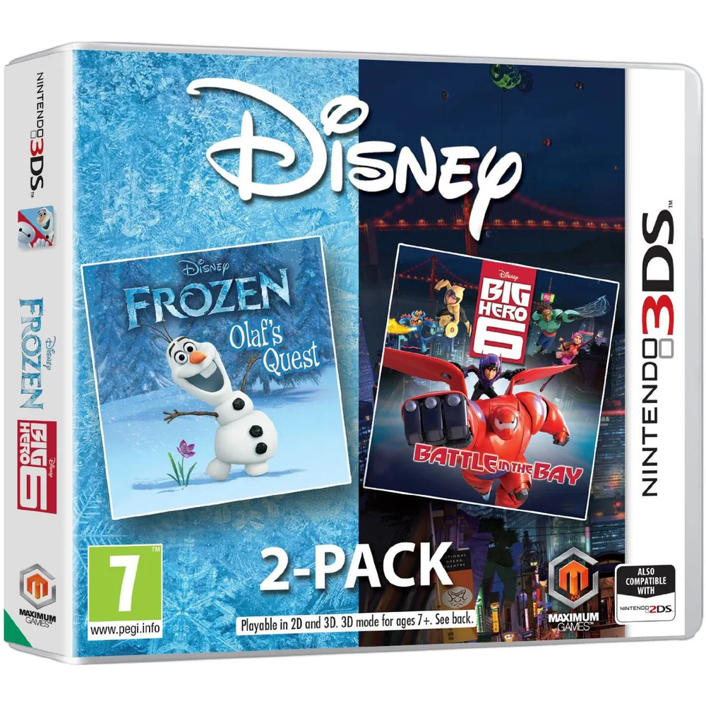 Disney Frozen/Big Hero 6 3DS Double Pack Image 1