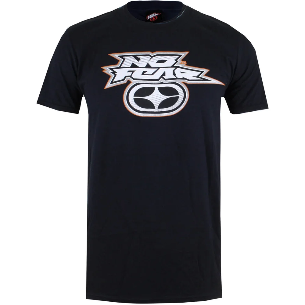 No Fear Men's Reflective Logo T-Shirt - Black - S Image 1
