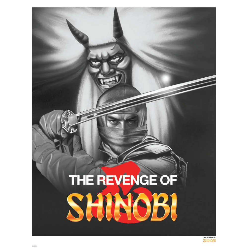 Revenge of Shinobi Giclee Black and White Variant - Zavvi Exclusive Image 1