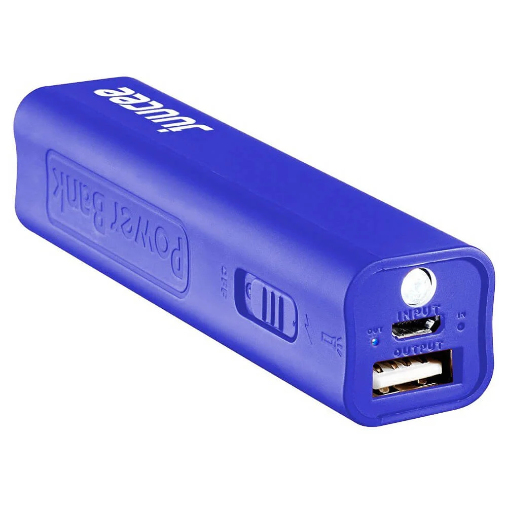 Bitmore® Juucee™ 2600 Power Bank with Torch - Blue Image 1