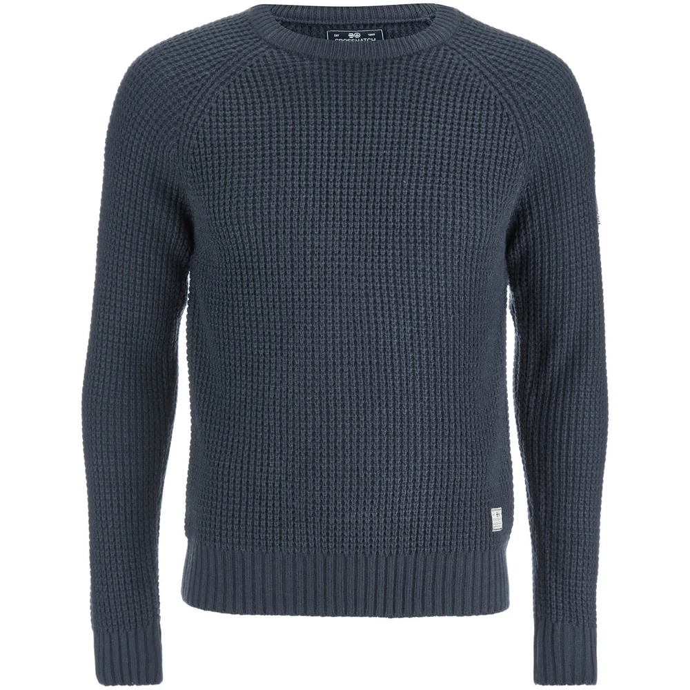 Crosshatch Men's General Jumper - Parisian Night Navy - S - Blue Image 1