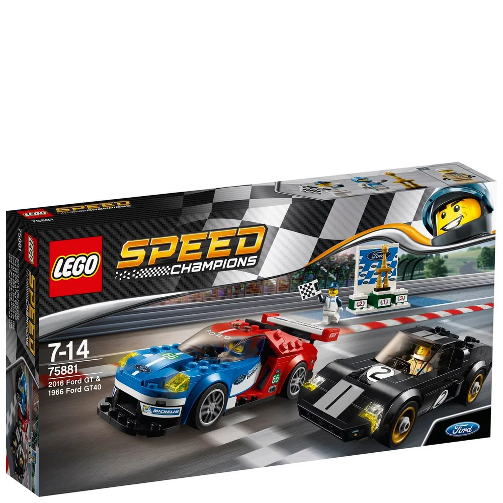 LEGO Speed Champions: 2016 Ford GT & 1966 Ford GT40 (75881) Image 1