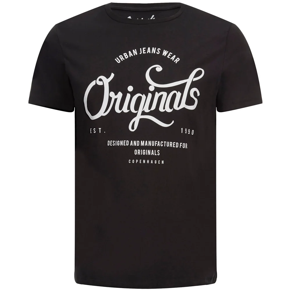 Jack & Jones Originals Men's Raffa T-Shirt - Black - S - Black Image 1
