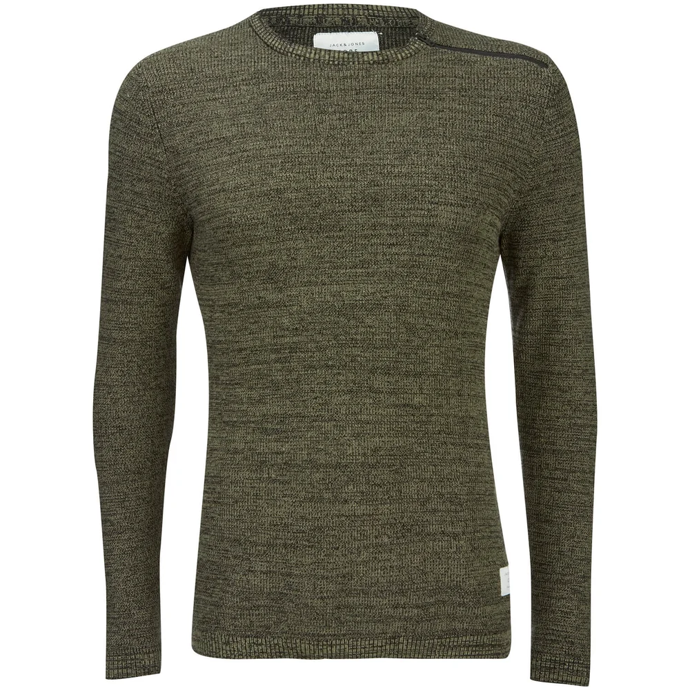 Jack & Jones Core Men's Octavio Textured Jumper - Deep Green - S - Green Image 1