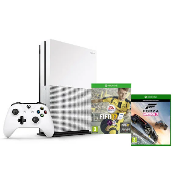Xbox One S 500GB With FIFA 17 and Forza Horizon 3 Image 1