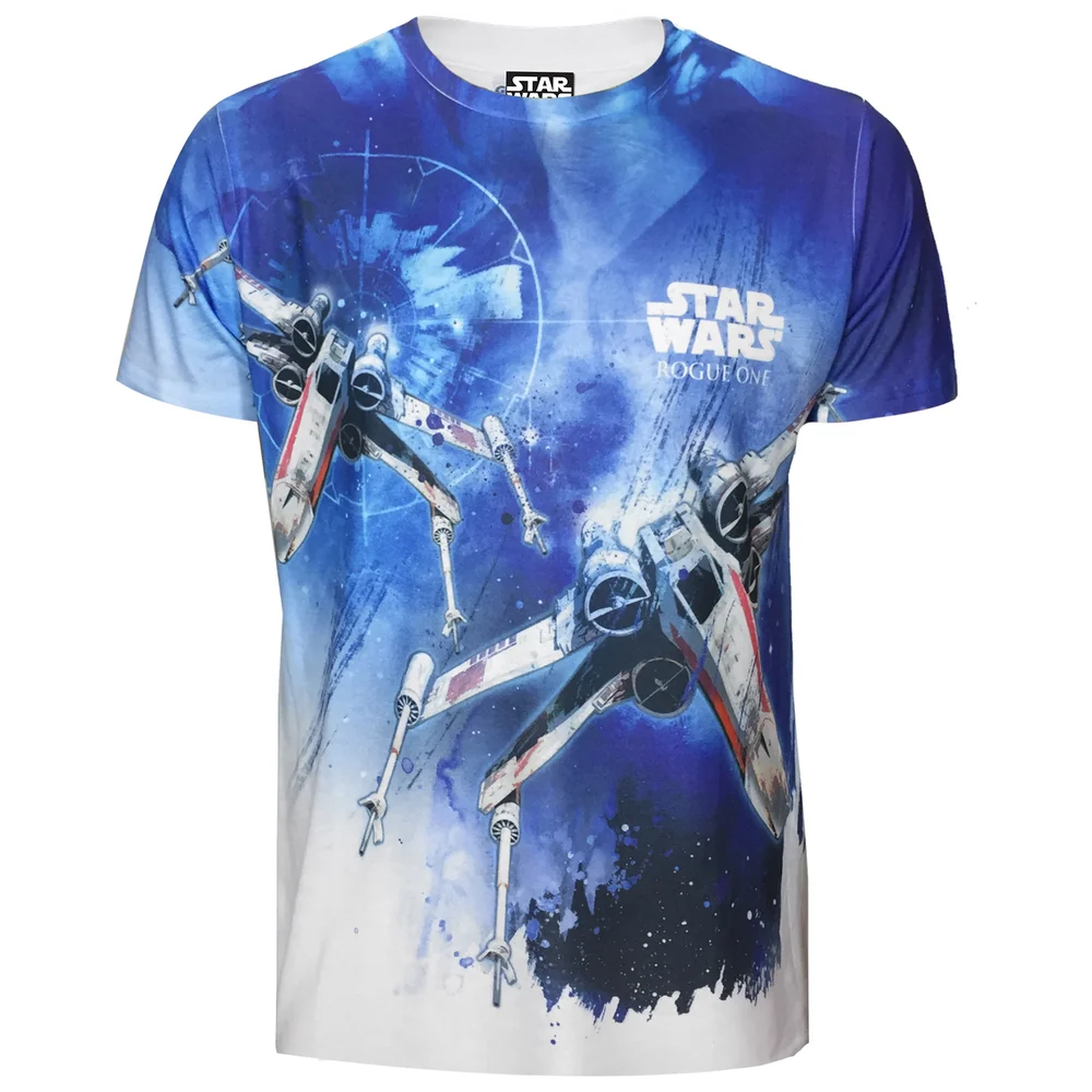 Star Wars Rogue One Men's X - Wing Sublimation T-Shirt - White - S - White Image 1
