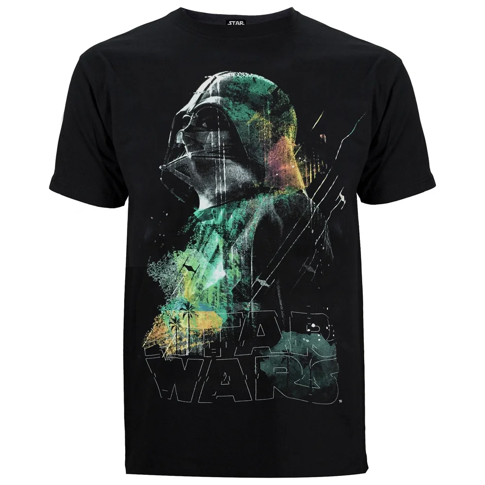 Star Wars Rogue One Men's Rainbow Effect Darth Vader T-Shirt - Black - S - Black Image 1