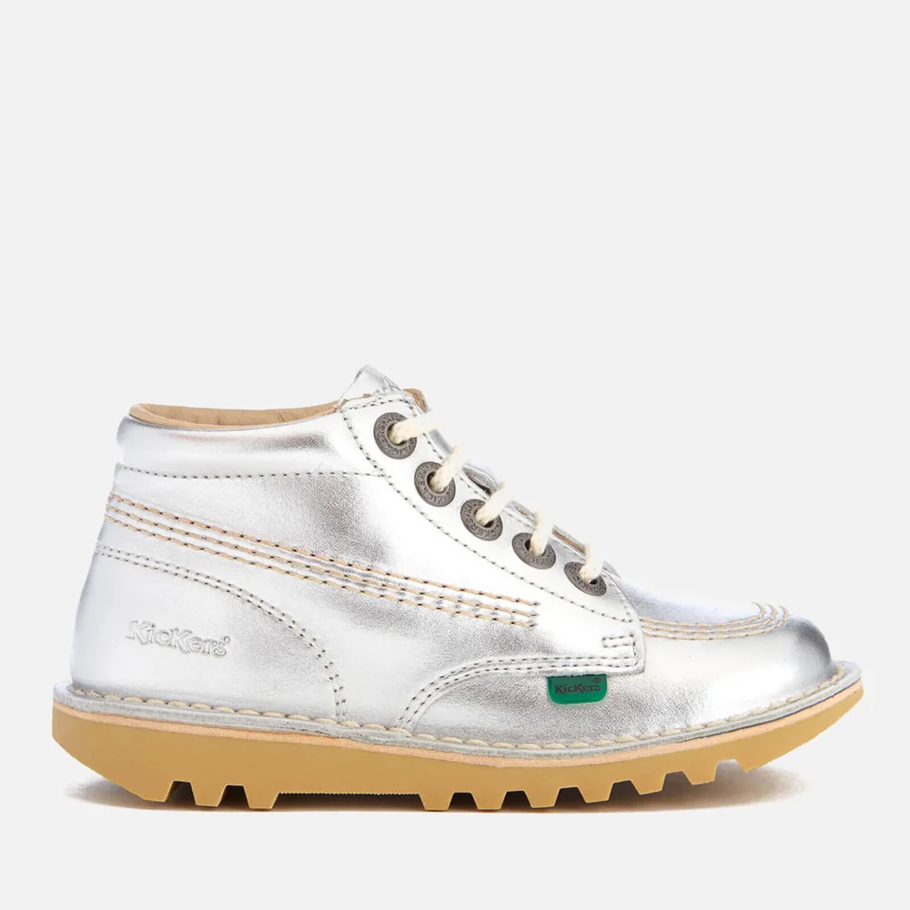 Kickers Kids' Kick Hi Boots - Silver - UK 7 Infant/EU 24 Image 1