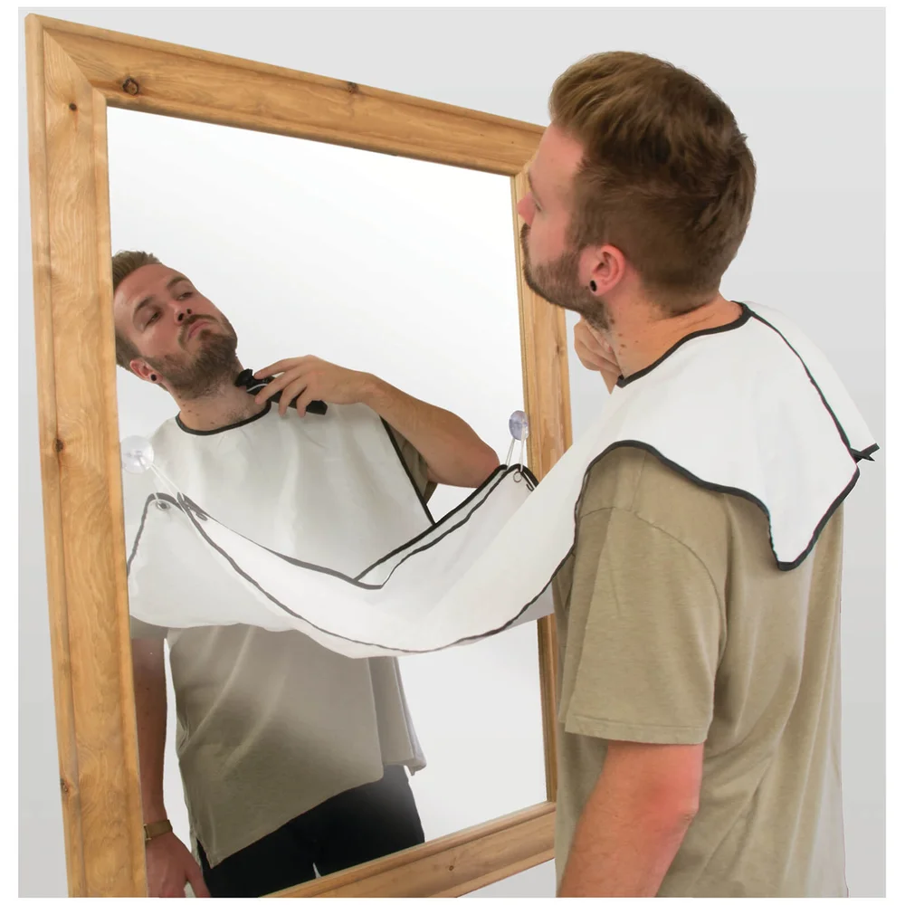 Beard Buddy Shaving Apron - White Image 1