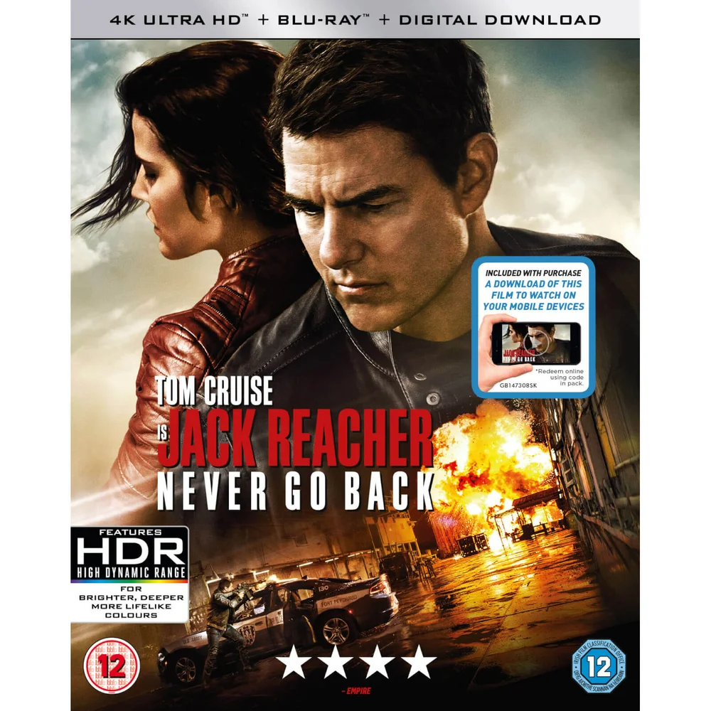 Jack Reacher: Never Go Back - 4K Ultra HD (Includes Digital Download) Image 1