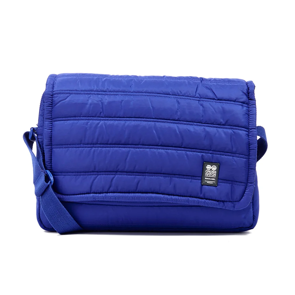 Crosshatch Ridger Quilted Messenger Bag - Sodalite Blue Image 1