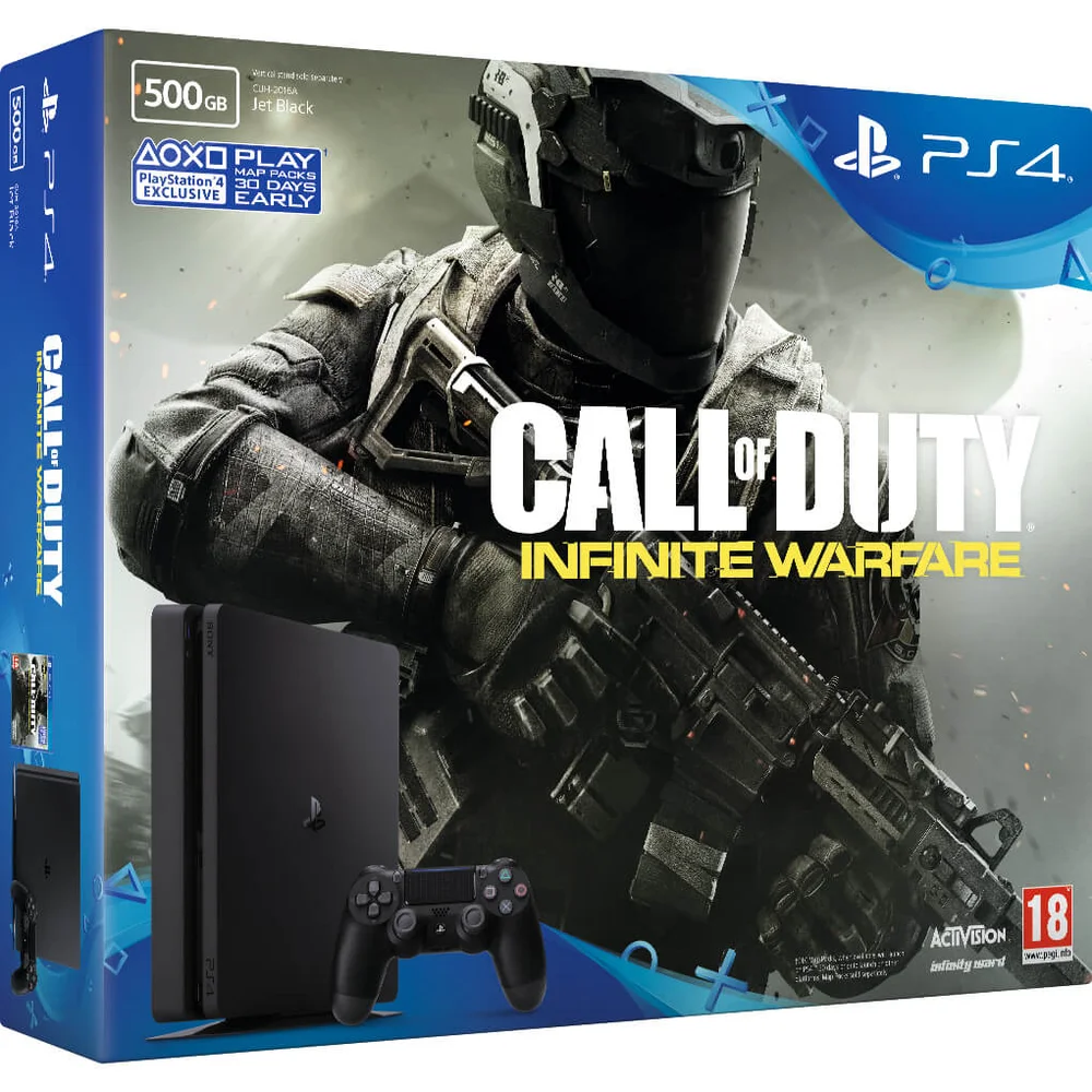 Sony PlayStation 4 500GB Console - Includes Call of Duty: Infinite Warfare Image 1